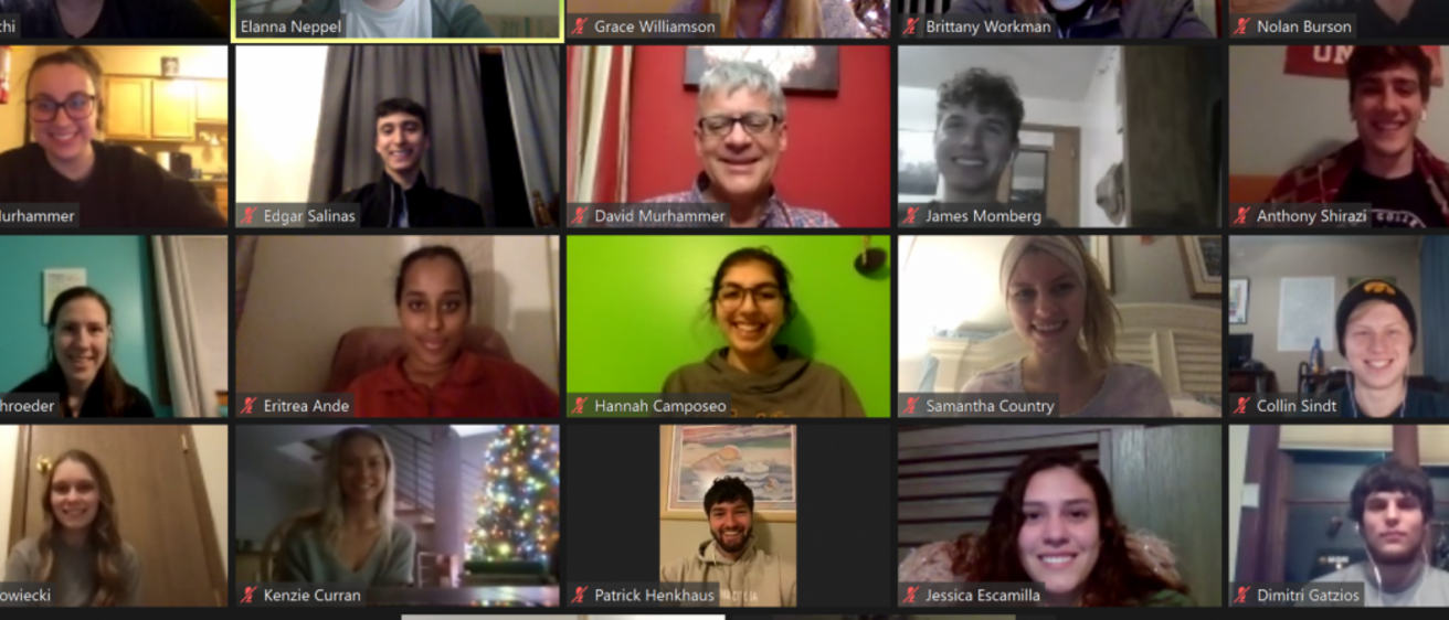 Screenshot of Zoom meeting attendees